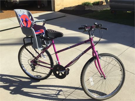 10 SPEED Huffy Bicycle with Child Seat