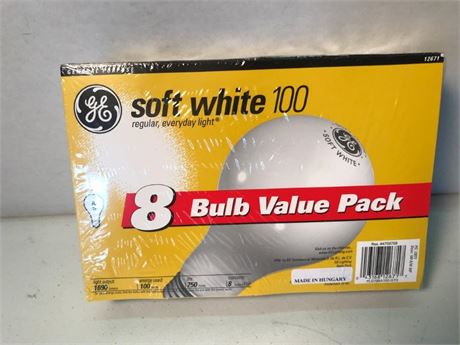 8 Pack Soft White 100W Bulbs (#1)