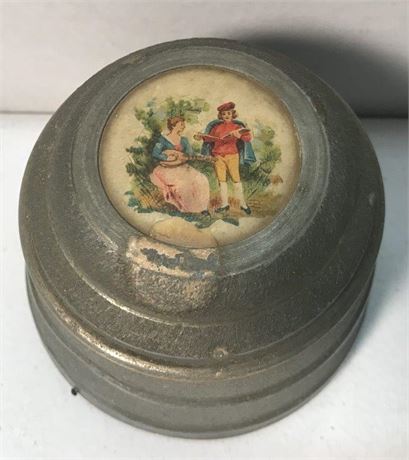 Metal Powder Box 3 Foot Musical Box (#3)
