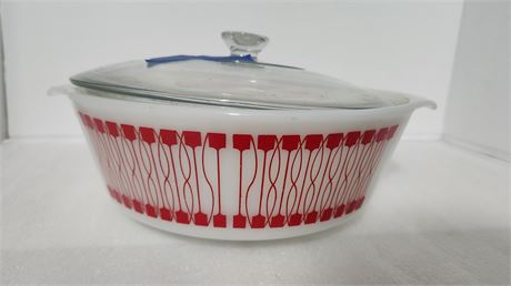 Fire King Bowl With Lid