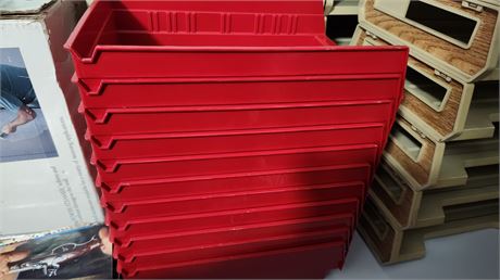 11 Red Bins