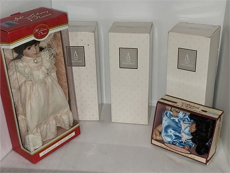 3 Avon tender Memories Collection Dolls. 2 Misc Dolls