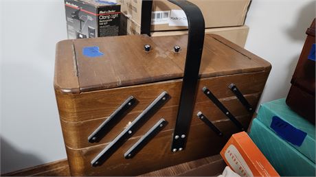 Sewing Basket With sewing Items