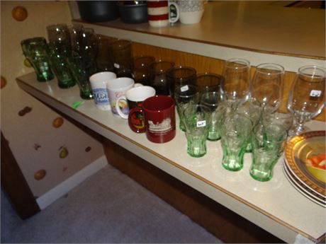 Glasses including Coke Glasses