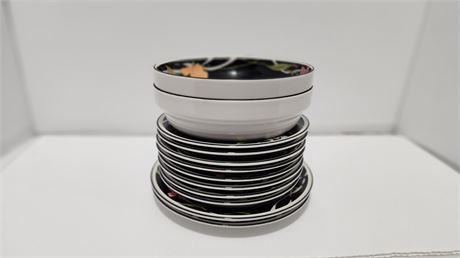 Pink & Black & White Dishes