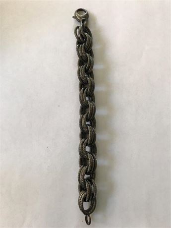 Stamped Bronze Milor Italy Bracelet