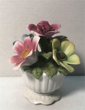 Fine Diamantine China Flower