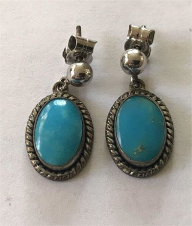 Stamped Sterling Earrings