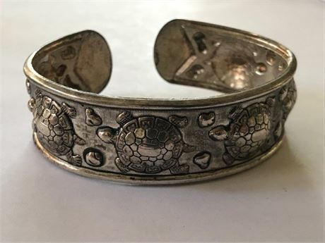 Stamped S925 Turtle Bracelet