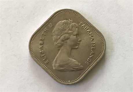 1966 Bahama Islands 15 Cent Coin