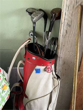 Golf Clubs and Bag