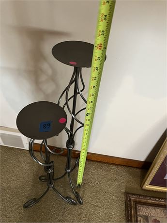 Metal Floor Candle Holders