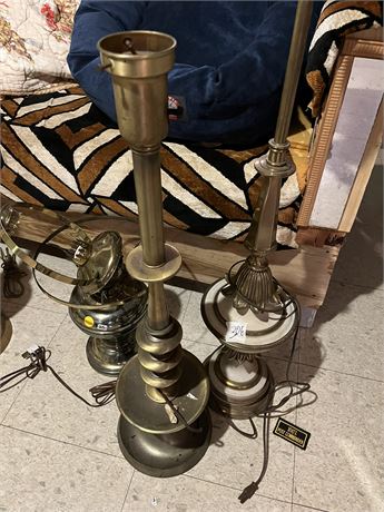 Brass Mixed Lamp Lot