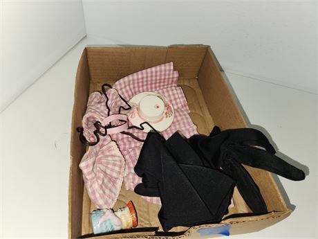 Black Gloves, Ceramic Hat, Doll dress