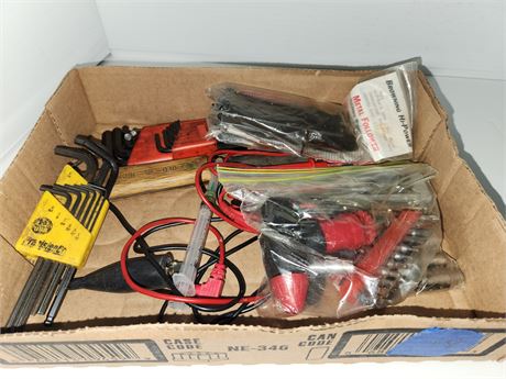 Small flat of tools