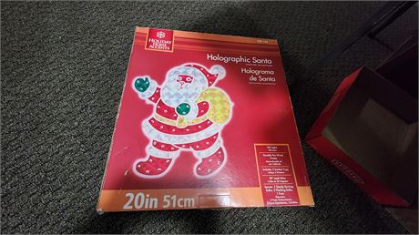 20 Inch Holographic Santa