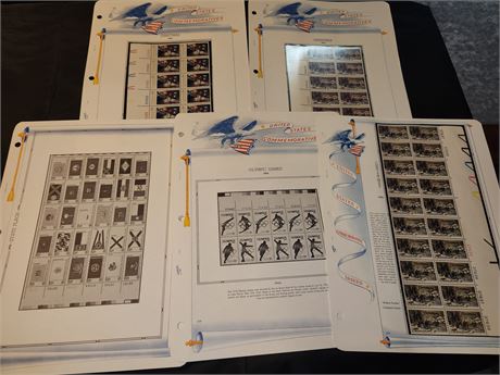 United States Commemorative Mint Collectable Stamps