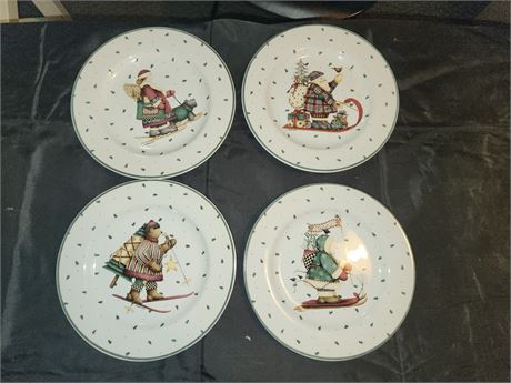 Lot Of 4 Debbie Mumm Collectable Plates
