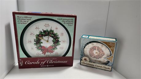2 Holiday Clocks New In Boxes.