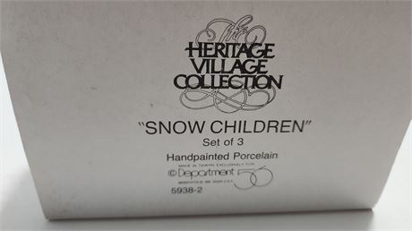 Dept.56 Heritage Village Collection. Snow Children