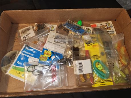 Flat Of Fishing Tackle