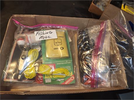 Flat Of Fishing Tackle