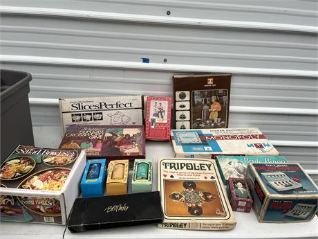 Vintage Games, Serving Tray, Disney Glasses