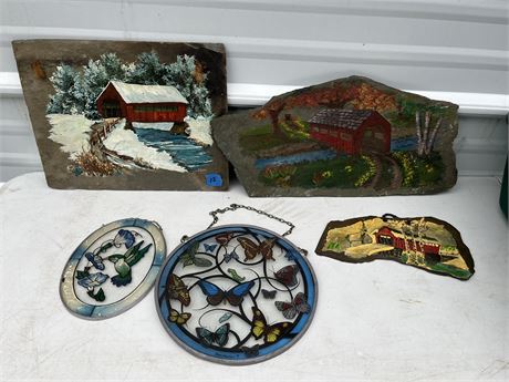 Wall Decor, Stone Painting
