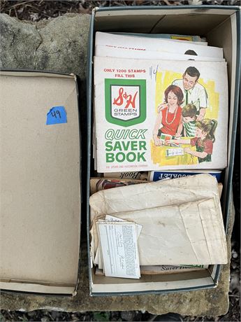 Vintage Saver Books, Green Stamps