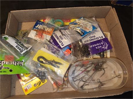 Flat Of Fishing Tackle