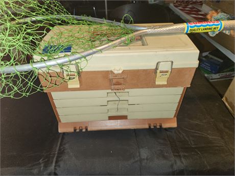 Tackle Box & Fishing Net