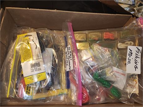 Flat Of Fishing Tackle