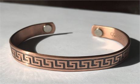 Copper-Pure Stamped Solid Copper Bracelet