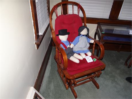 Glider and Amish Dolls