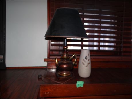 Lamp and vase As a Lot