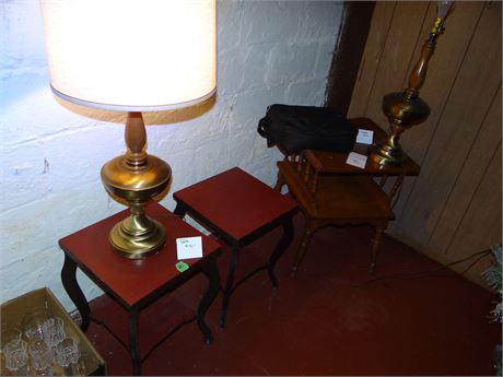 Lamp & Tables As a Lot