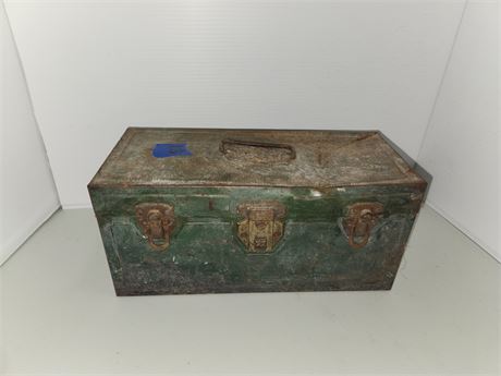 Metal Tool Box With Tools
