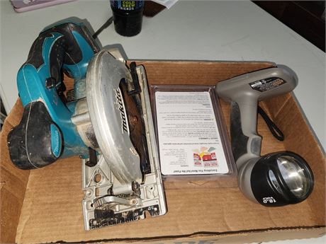 Saw & Light. No battery. Dent Repair Kit