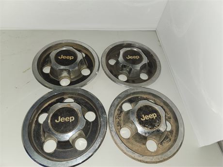 4 Jeep Center Wheel Caps