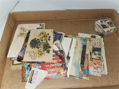 Vintage Post Cards & Stamps