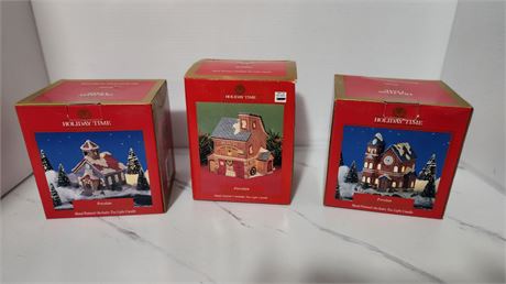 Holiday Porcelain Candle Holders