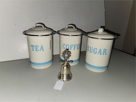 Jamie Oliver Canister Set & 1 Bell
