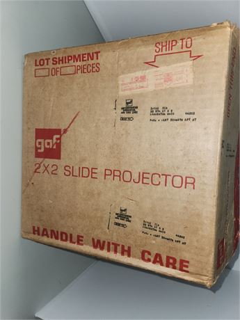 Slide Projector With Colored Slides