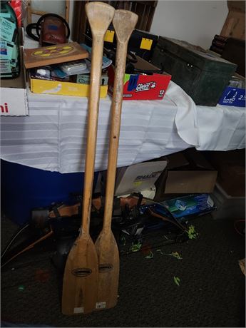 Wood Canoe Paddles
