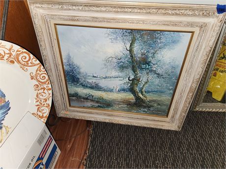 Framed Tree Painting