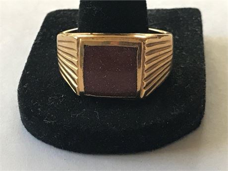 Stamped DO18KTGE Size 10.75 Ring