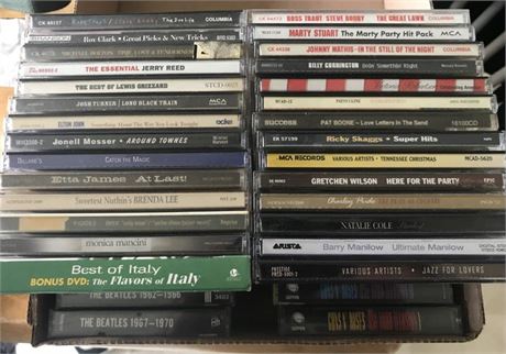 Flat of CD's & Cassettes