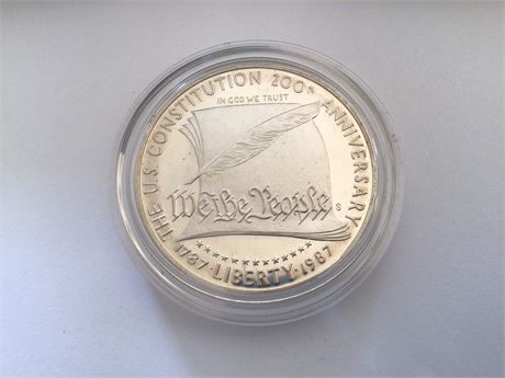 1987 United States Constitution Dollar 90% Silver