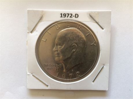 1972 - D Eisenhower Dollar Coin