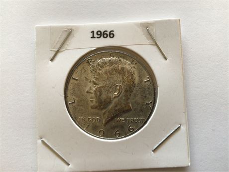 1966 Kennedy 1/2 Dollar Coin